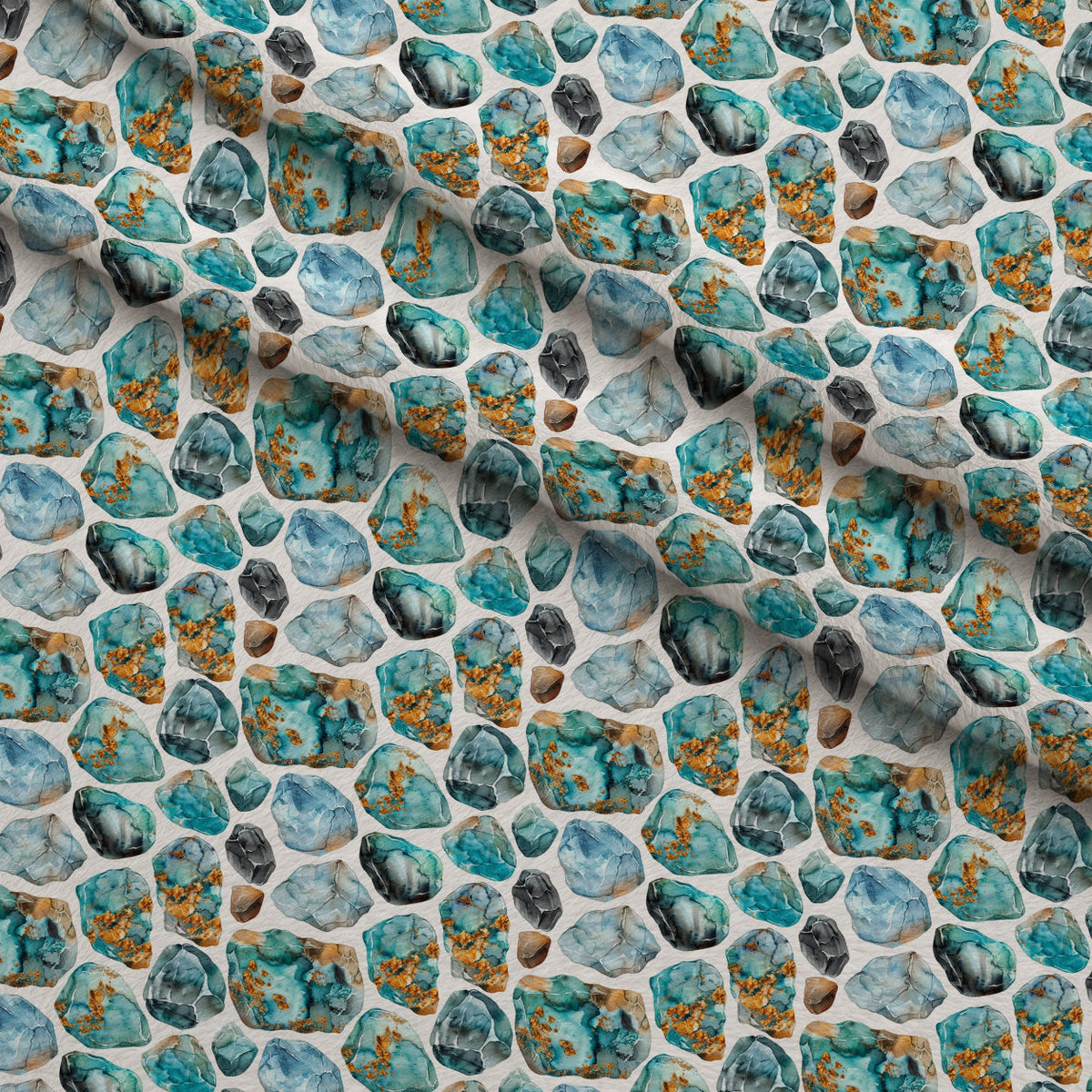 Mineral Mosaic Pattern 1 Minky Fabric