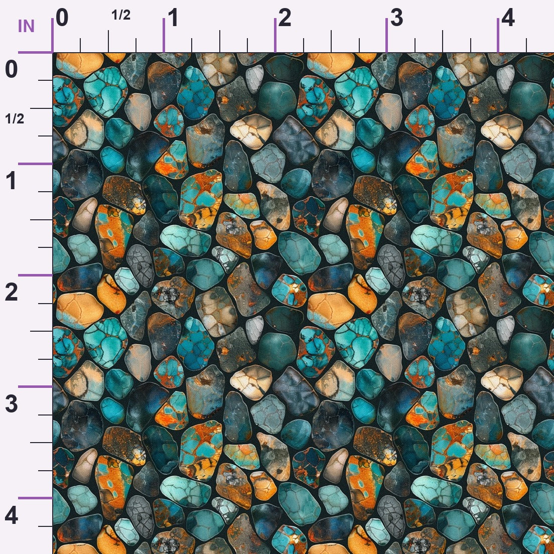 Mineral Mosaic Pattern 10 Minky Fabric