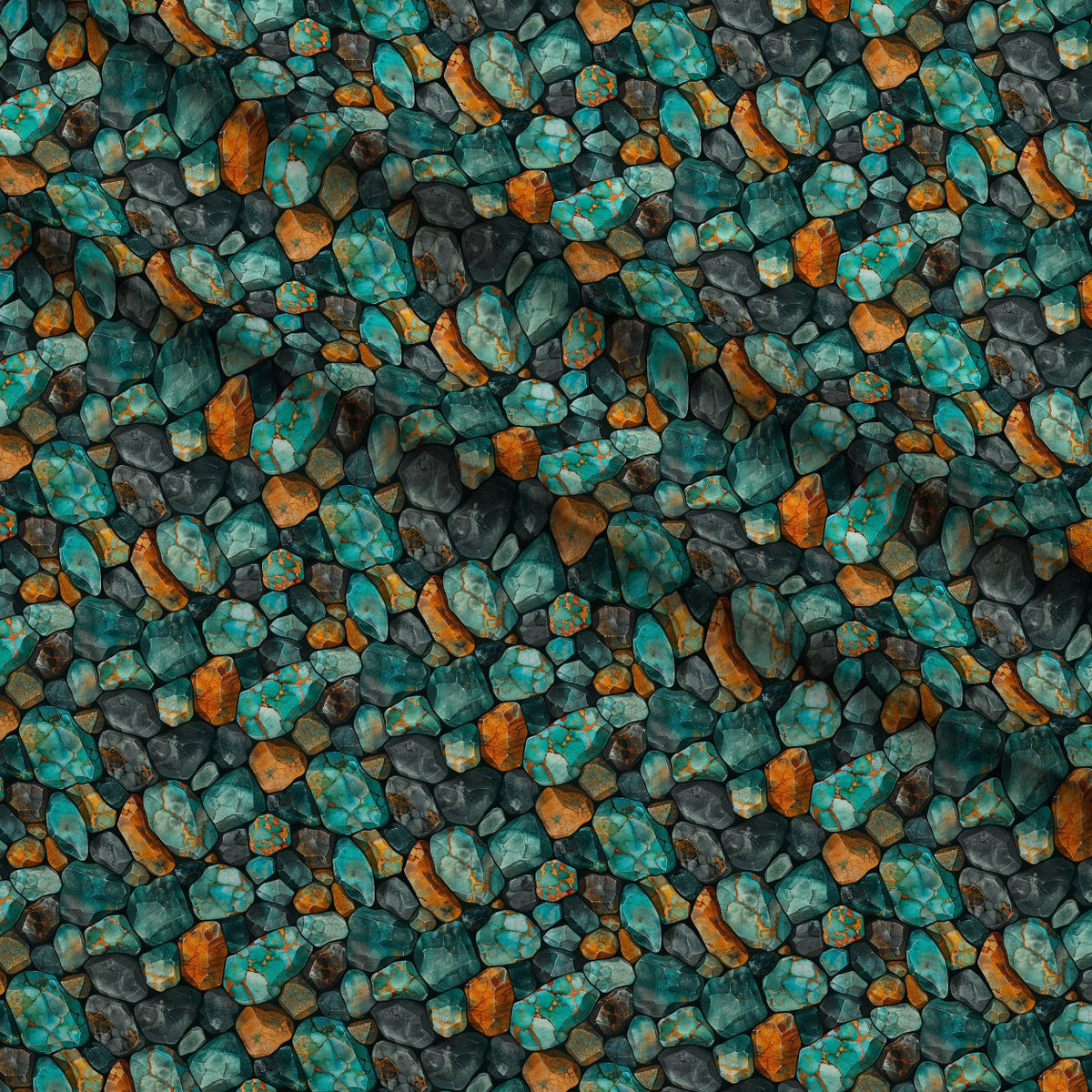 Mineral Mosaic Pattern 2 Minky Fabric
