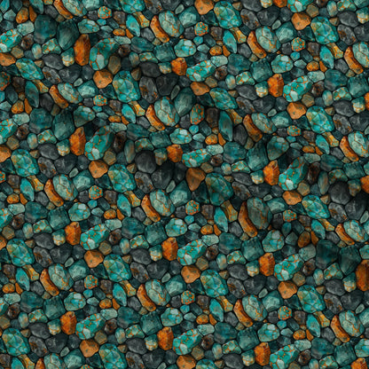 Mineral Mosaic Pattern 2 Minky Fabric