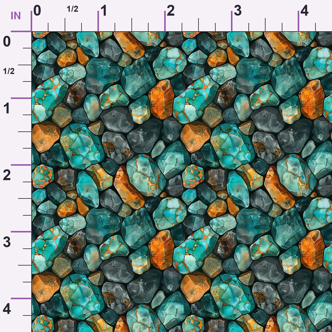 Mineral Mosaic Pattern 2 Minky Fabric