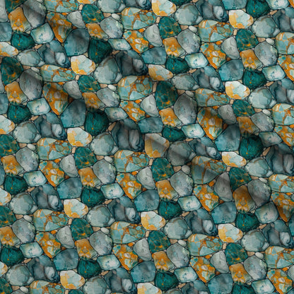 Mineral Mosaic Pattern 4 Minky Fabric
