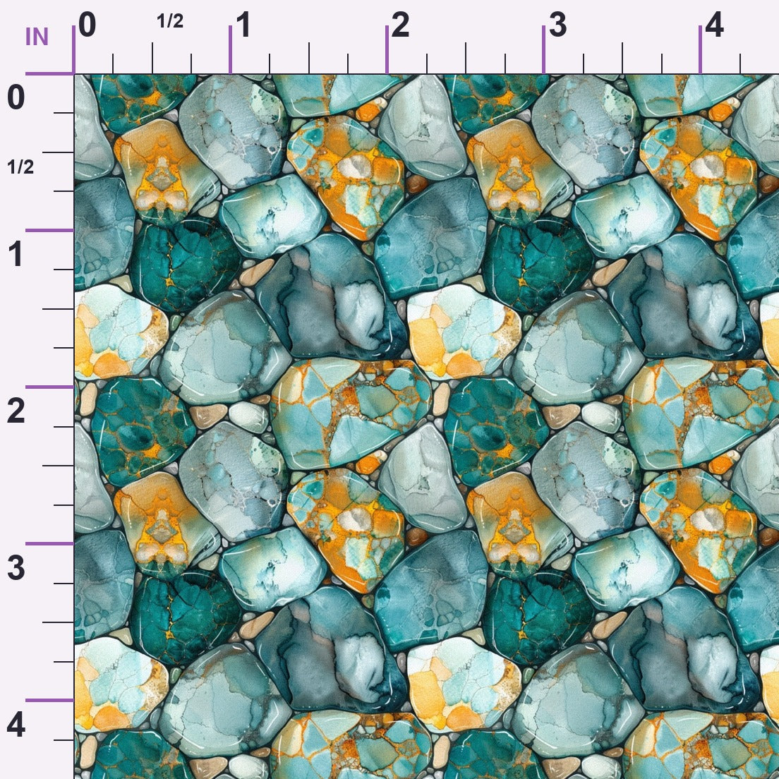Mineral Mosaic Pattern 4 Minky Fabric