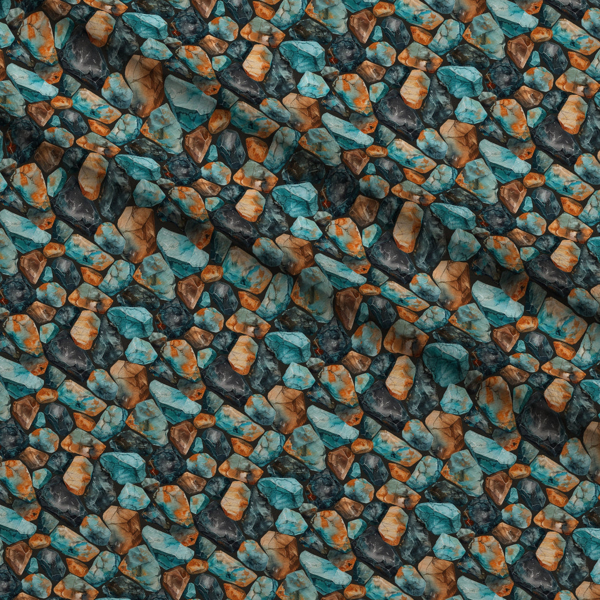 Mineral Mosaic Pattern 6 Minky Fabric