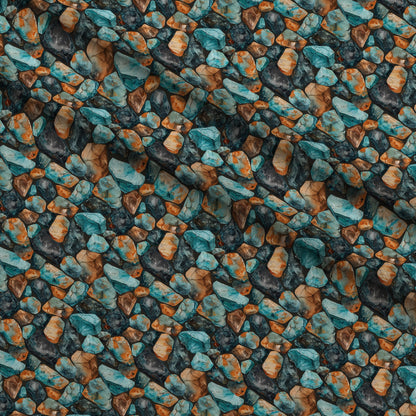 Mineral Mosaic Pattern 6 Minky Fabric
