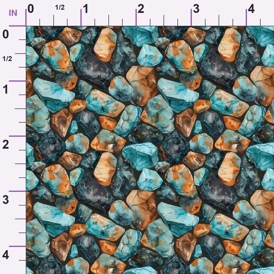 Mineral Mosaic Pattern 6 Minky Fabric