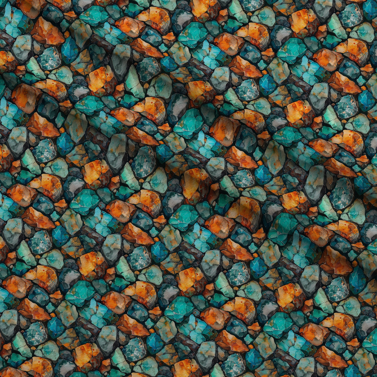 Mineral Mosaic Pattern 7 Minky Fabric