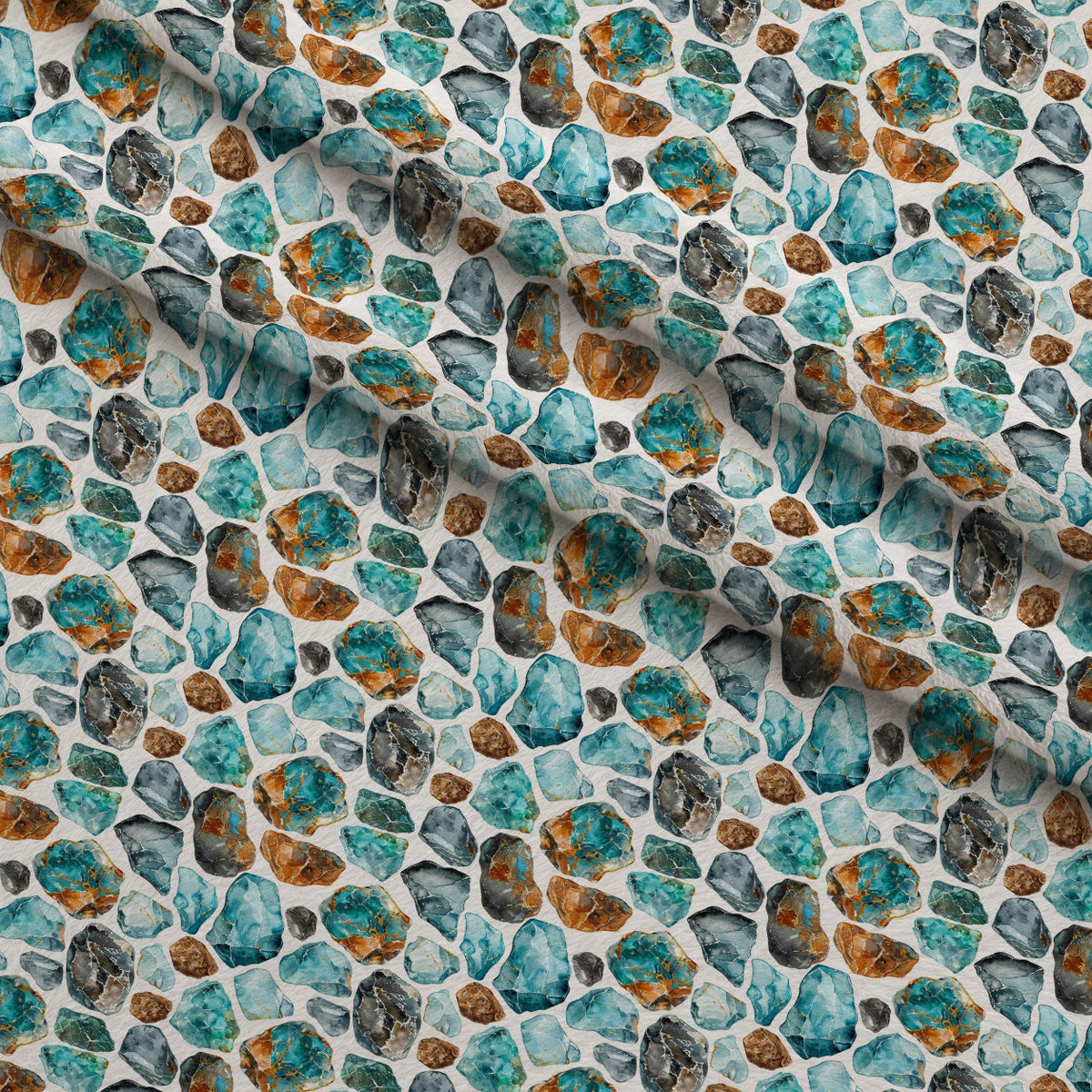 Mineral Mosaic Pattern 9 Minky Fabric
