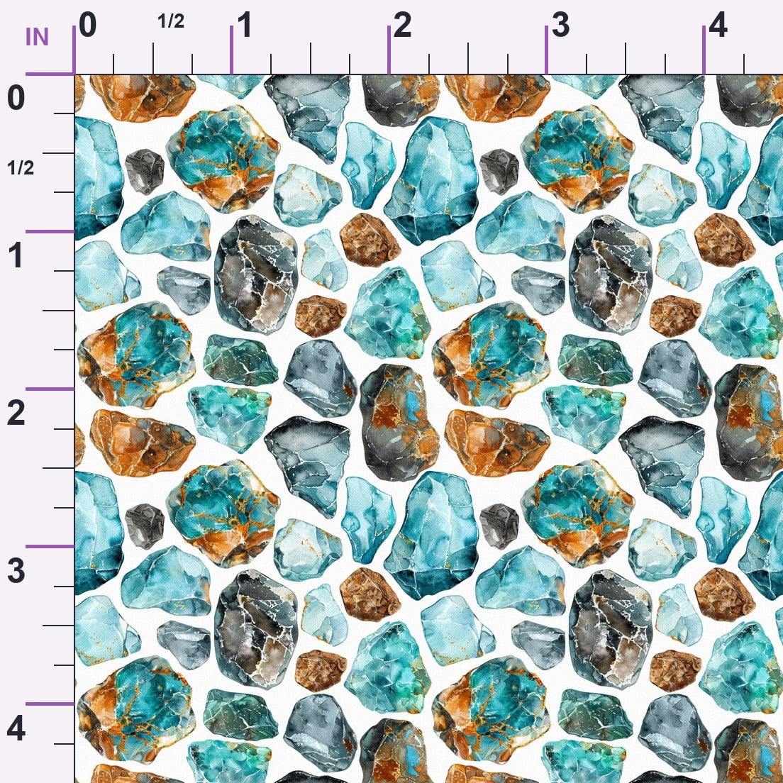 Mineral Mosaic Pattern 9 Minky Fabric