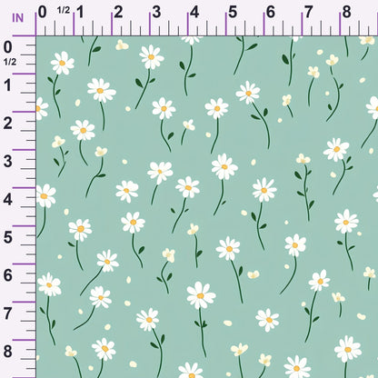 Mint Meadow Pattern 11 Minky Fabric