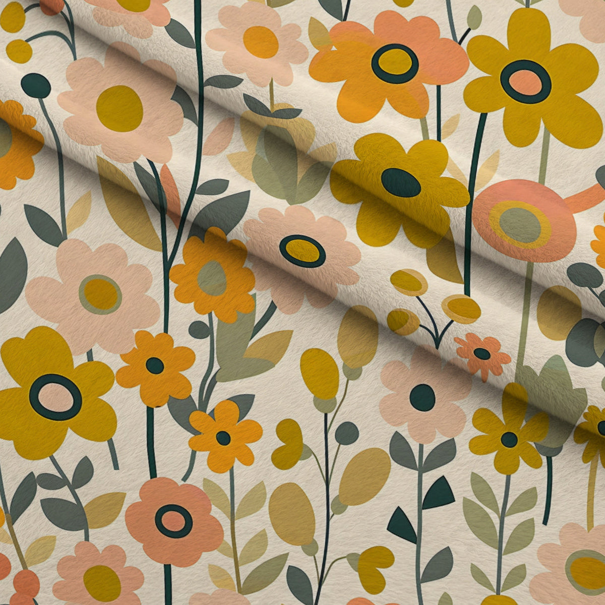 Mod Blossom Patch Pattern 10 Minky Fabric