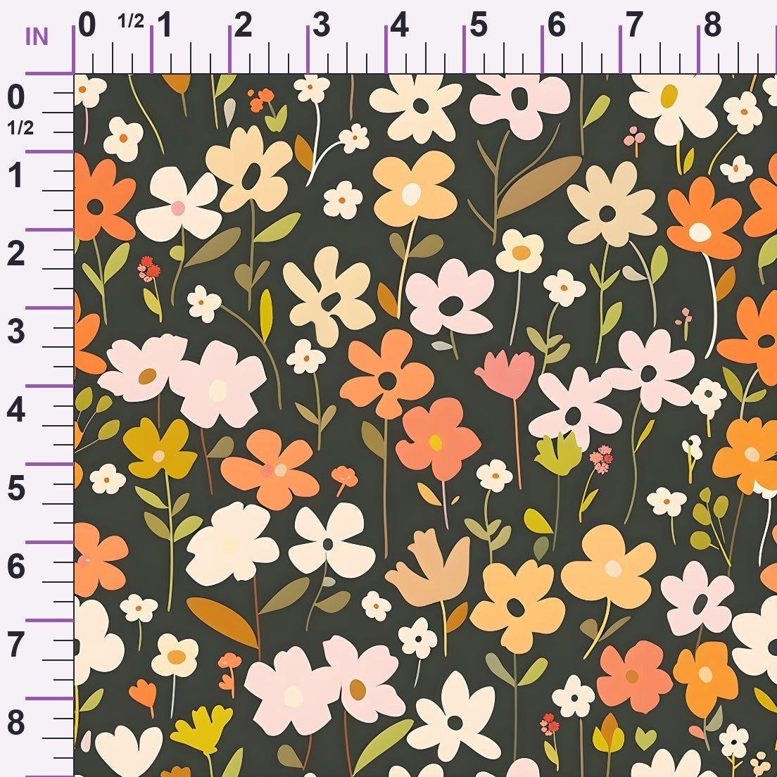 Mod Blossom Patch Pattern 11 Minky Fabric