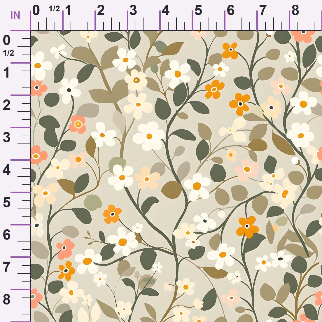 Mod Blossom Patch Pattern 12 Minky Fabric