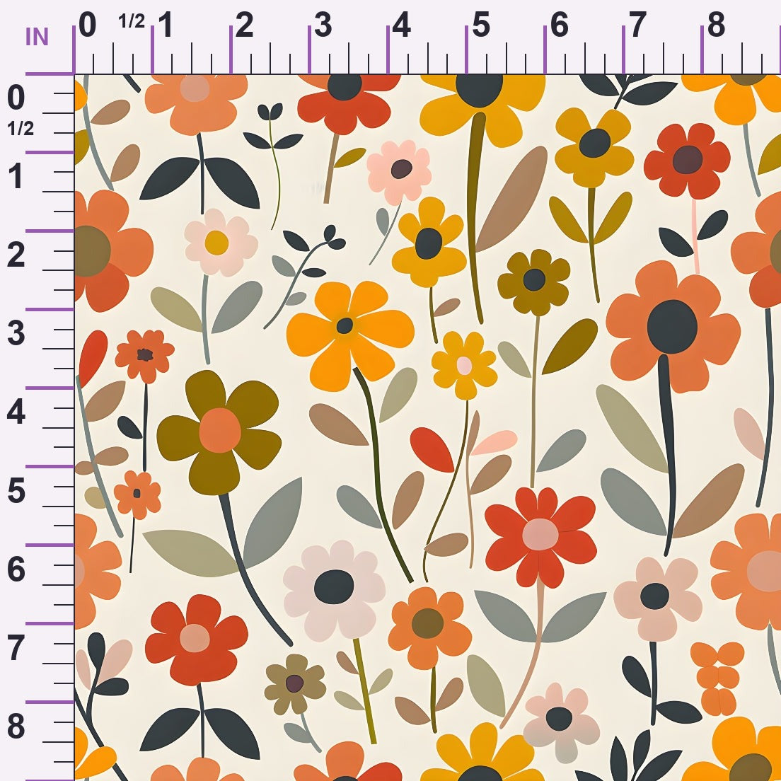 Mod Blossom Patch Pattern 13 Minky Fabric
