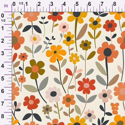 Mod Blossom Patch Pattern 13 Minky Fabric