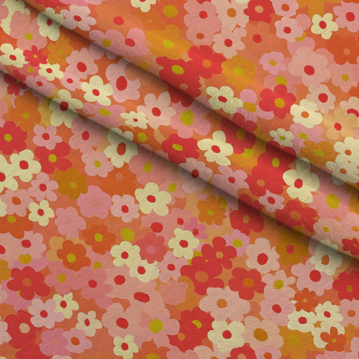 Mod Blossom Patch Pattern 3 Minky Fabric