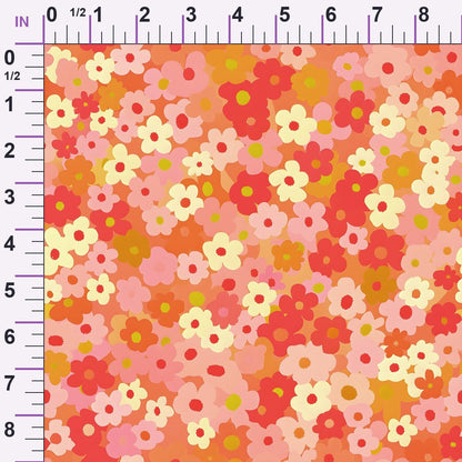 Mod Blossom Patch Pattern 3 Minky Fabric
