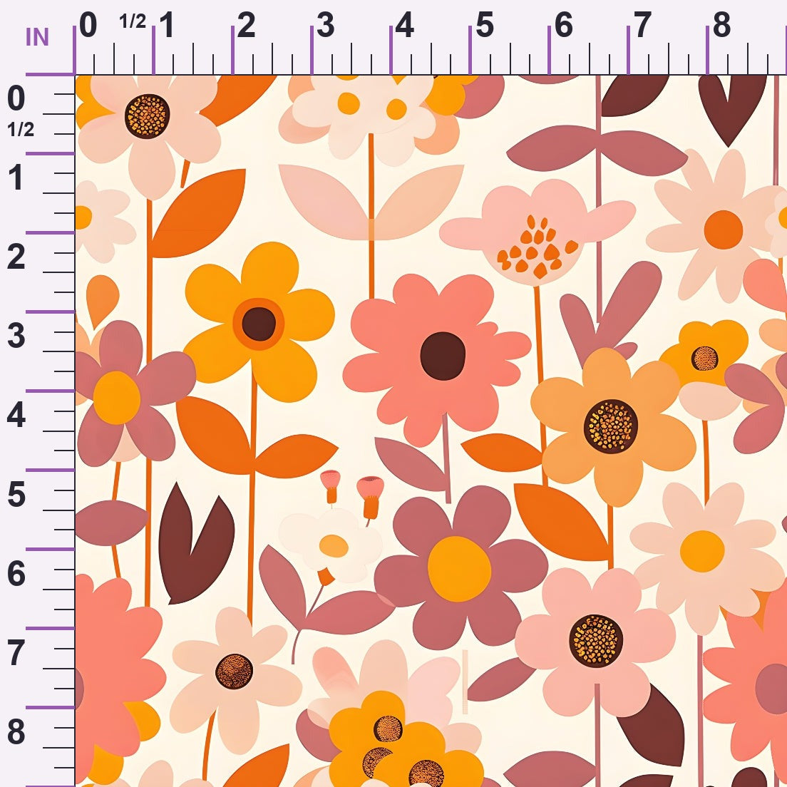 Mod Blossom Patch Pattern 6 Minky Fabric