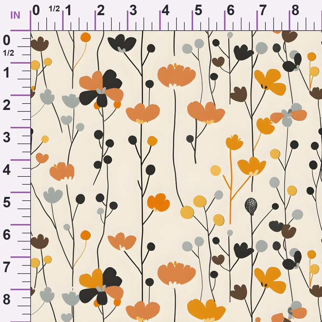 Mod Blossom Patch Pattern 9 Minky Fabric