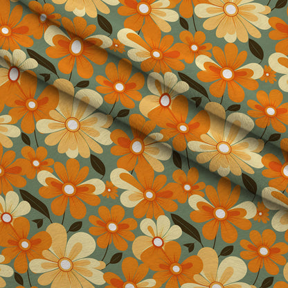 Mod Daisy Daze Pattern 1 Minky Fabric