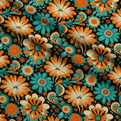 Mod Daisy Daze Pattern 10 Minky Fabric