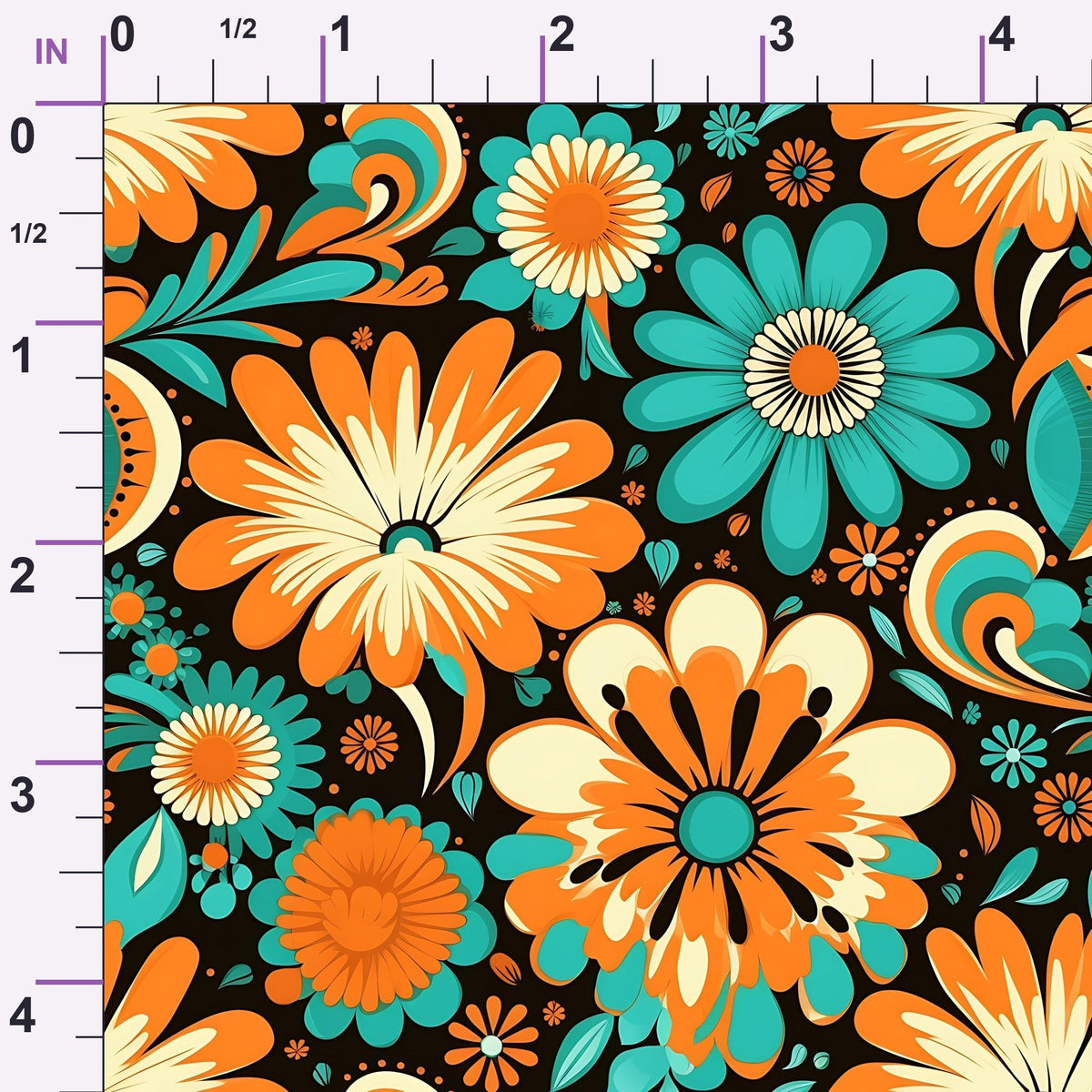 Mod Daisy Daze Pattern 10 Minky Fabric