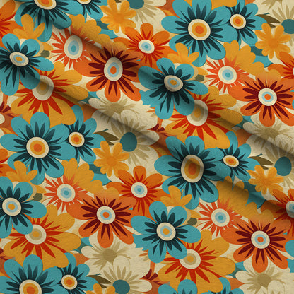 Mod Daisy Daze Pattern 11 Minky Fabric