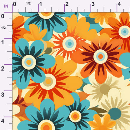 Mod Daisy Daze Pattern 11 Minky Fabric