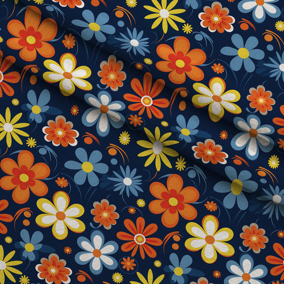 Mod Daisy Daze Pattern 12 Minky Fabric