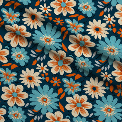 Mod Daisy Daze Pattern 13 Minky Fabric