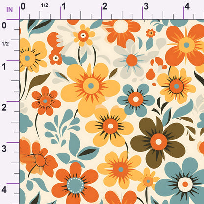 Mod Daisy Daze Pattern 14 Minky Fabric