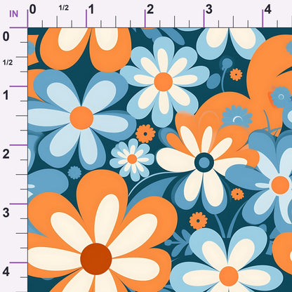 Mod Daisy Daze Pattern 15 Minky Fabric