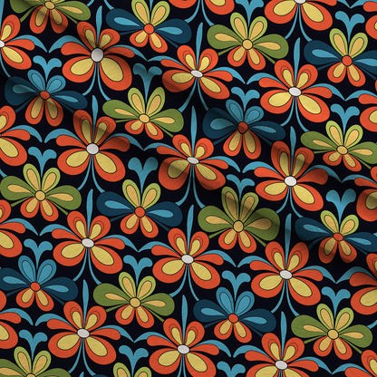 Mod Daisy Daze Pattern 16 Minky Fabric