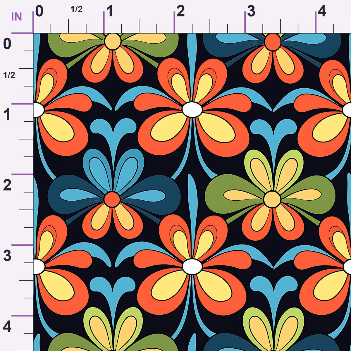 Mod Daisy Daze Pattern 16 Minky Fabric