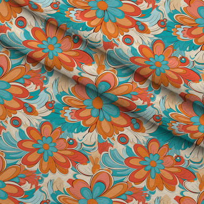 Mod Daisy Daze Pattern 18 Minky Fabric