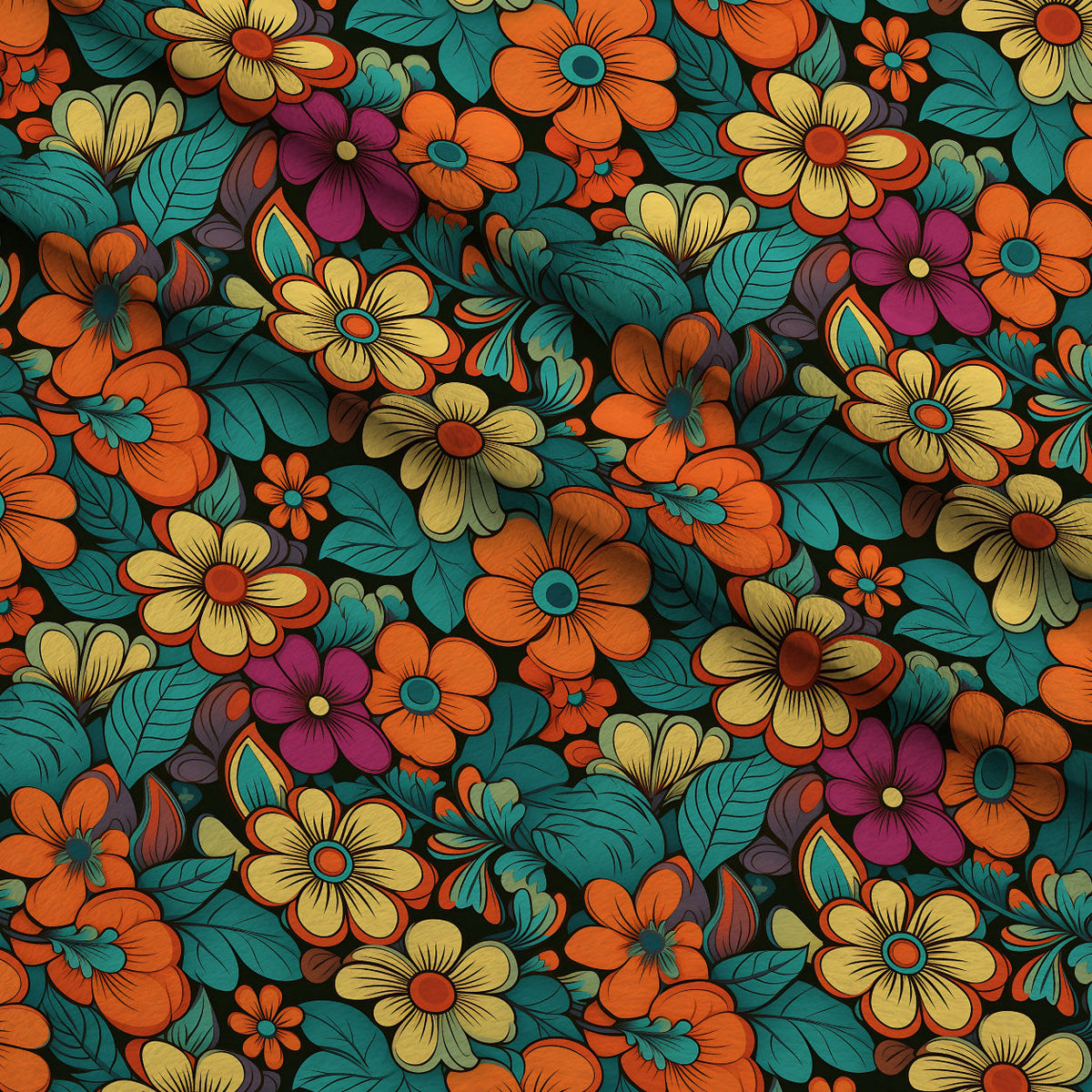 Mod Daisy Daze Pattern 20 Minky Fabric