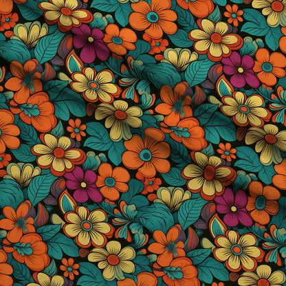 Mod Daisy Daze Pattern 20 Minky Fabric