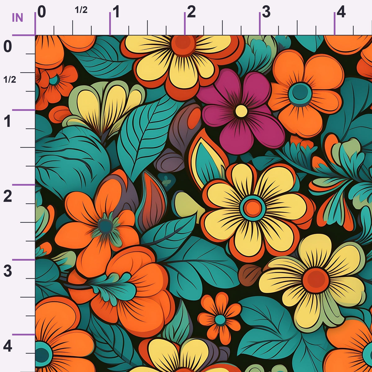 Mod Daisy Daze Pattern 20 Minky Fabric