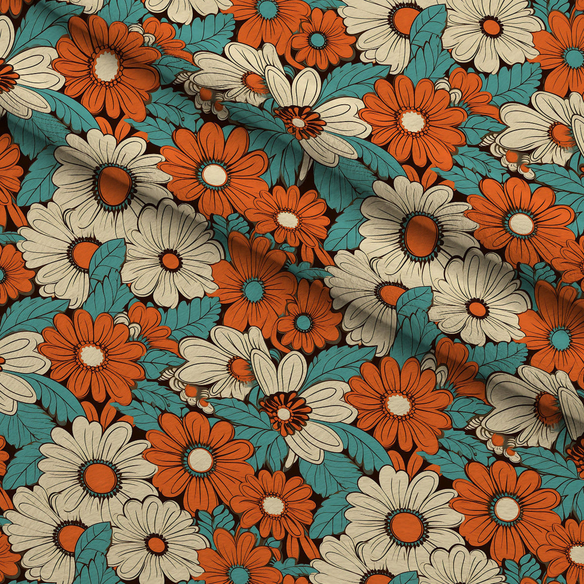 Mod Daisy Daze Pattern 21 Minky Fabric