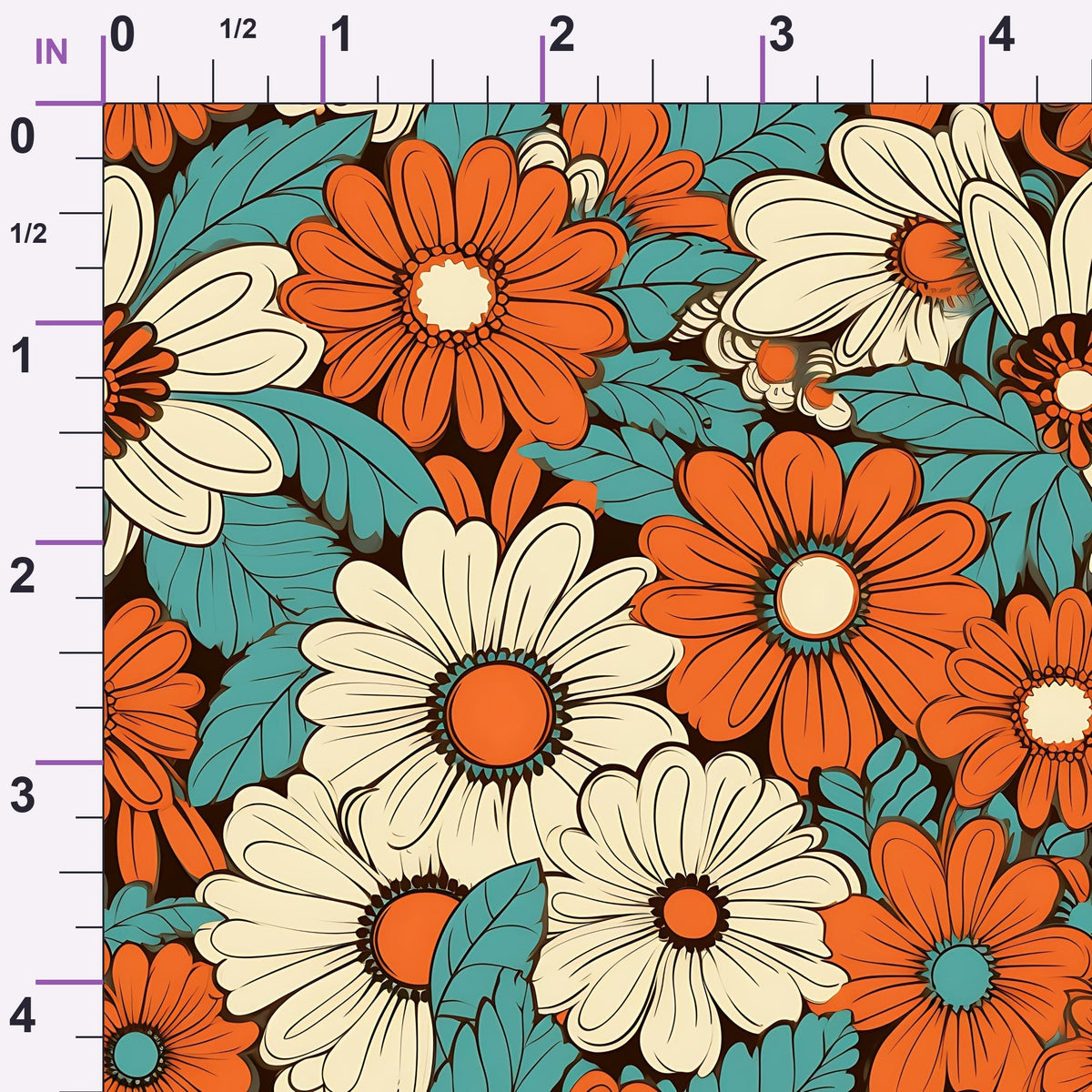 Mod Daisy Daze Pattern 21 Minky Fabric