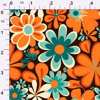 Mod Daisy Daze Pattern 22 Minky Fabric