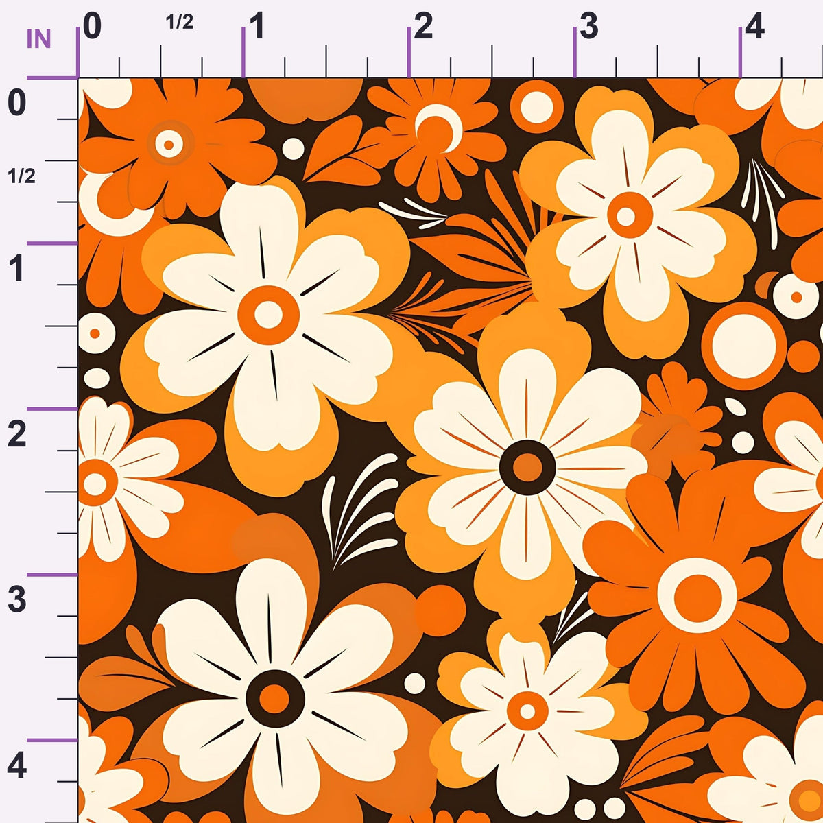 Mod Daisy Daze Pattern 23 Minky Fabric