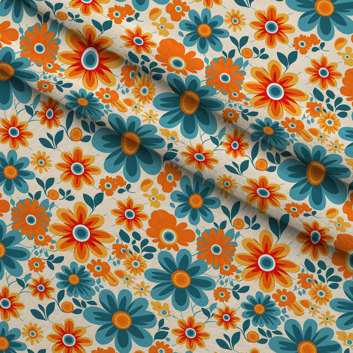 Mod Daisy Daze Pattern 25 Minky Fabric