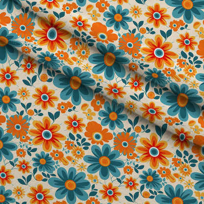 Mod Daisy Daze Pattern 25 Minky Fabric