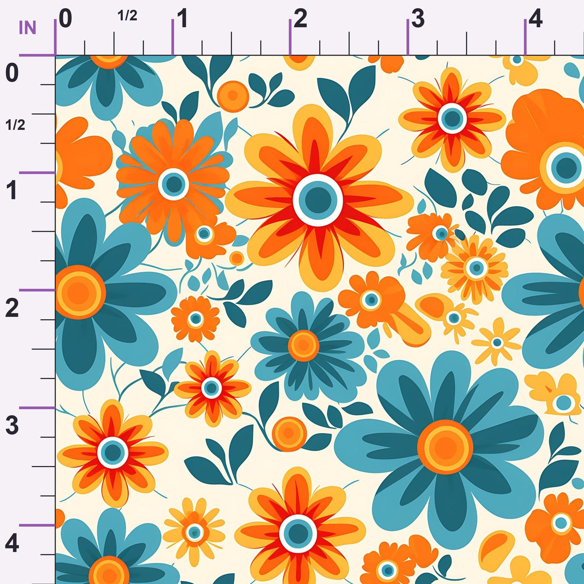 Mod Daisy Daze Pattern 25 Minky Fabric