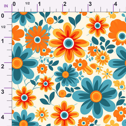 Mod Daisy Daze Pattern 25 Minky Fabric