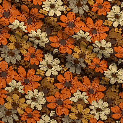 Mod Daisy Daze Pattern 6 Minky Fabric