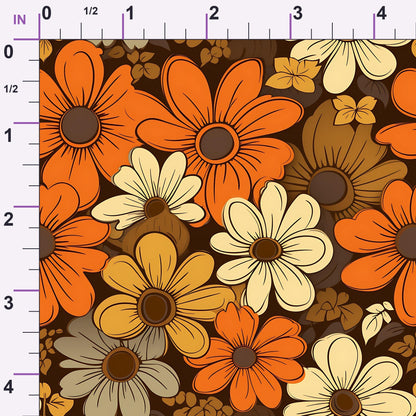 Mod Daisy Daze Pattern 6 Minky Fabric