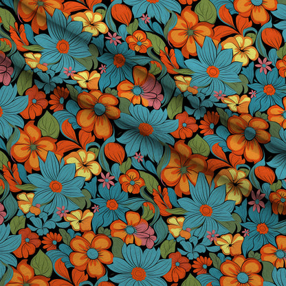 Mod Daisy Daze Pattern 7 Minky Fabric