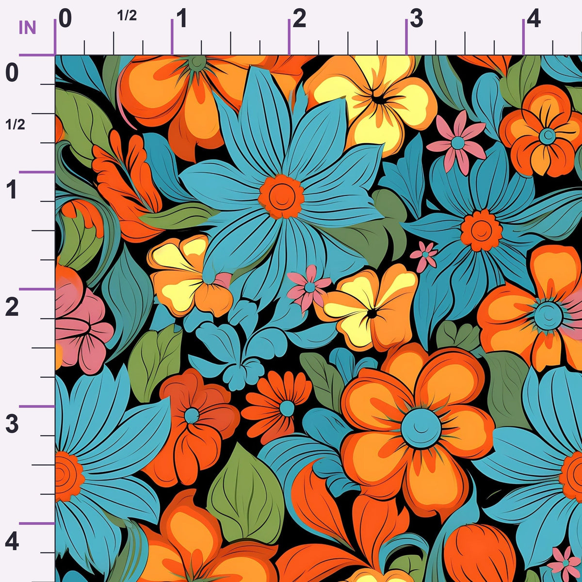 Mod Daisy Daze Pattern 7 Minky Fabric